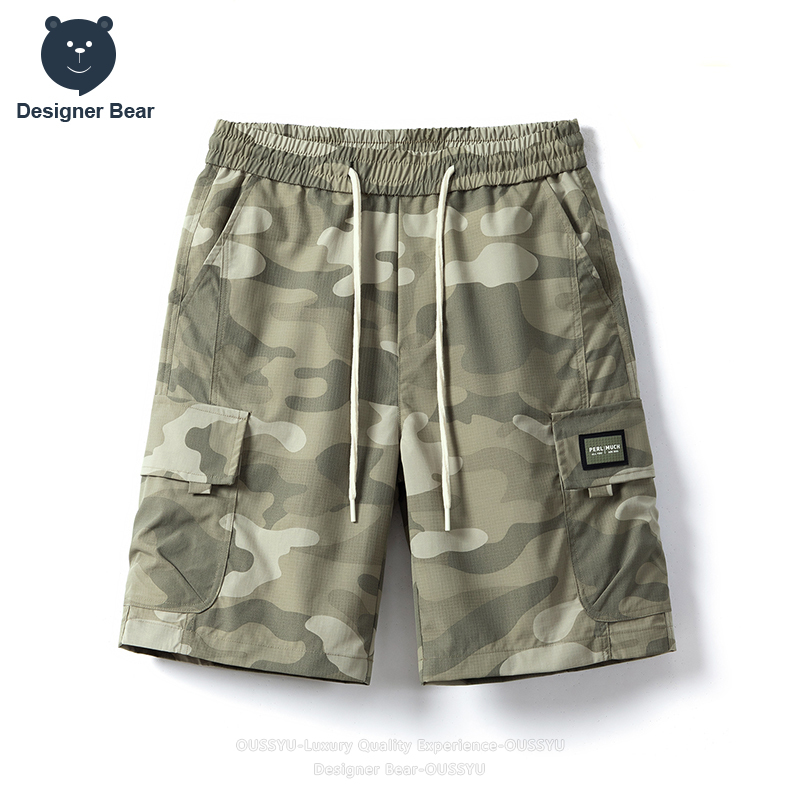 Streetwear Brand - Brand Clothing Summer Cargo Camo Shorts