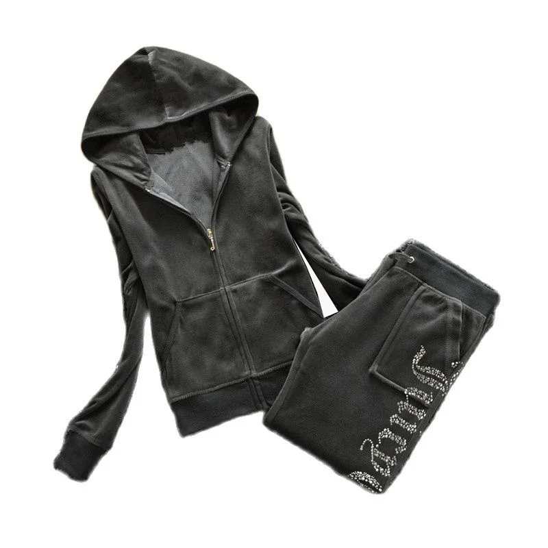 Streetwear Brand Y2K - Y2k Women's Tracksuit Spring/Fall Hoodies juicy