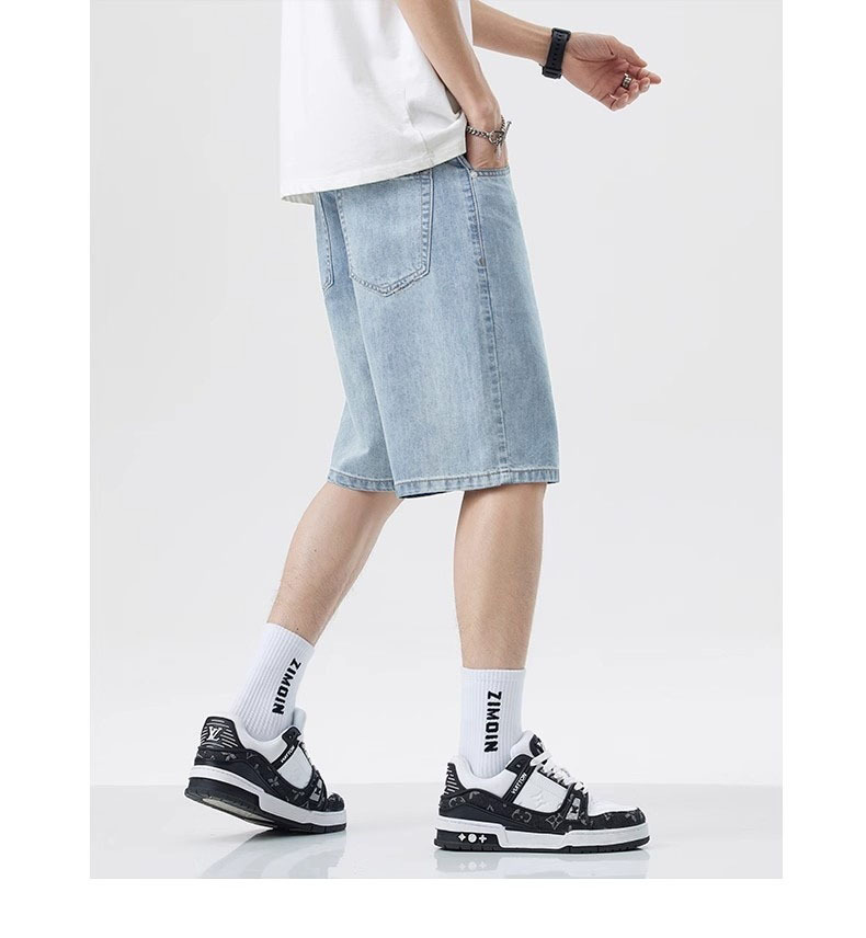 Summer Men's Casual Jeans Shor - Fear Of God Essential ulasan dan harga