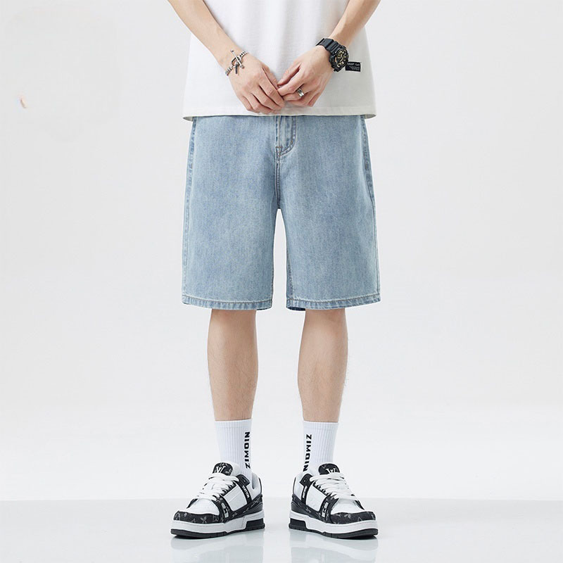 Summer Men's Casual Jeans Shor - Fear Of God Essential ulasan dan harga