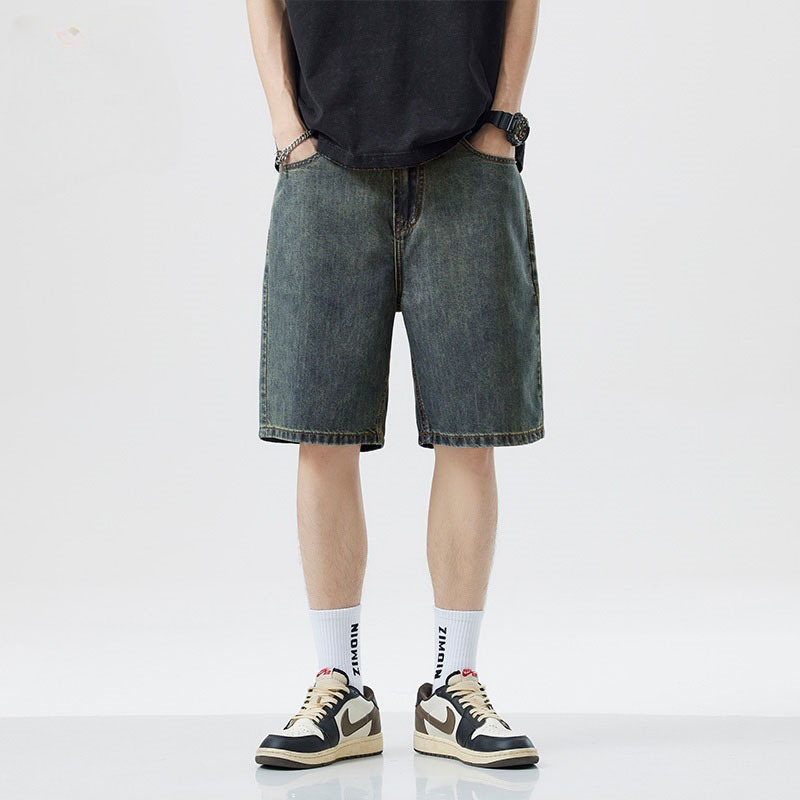 Summer Men's Casual Jeans Shor - Fear Of God Essential ulasan dan harga