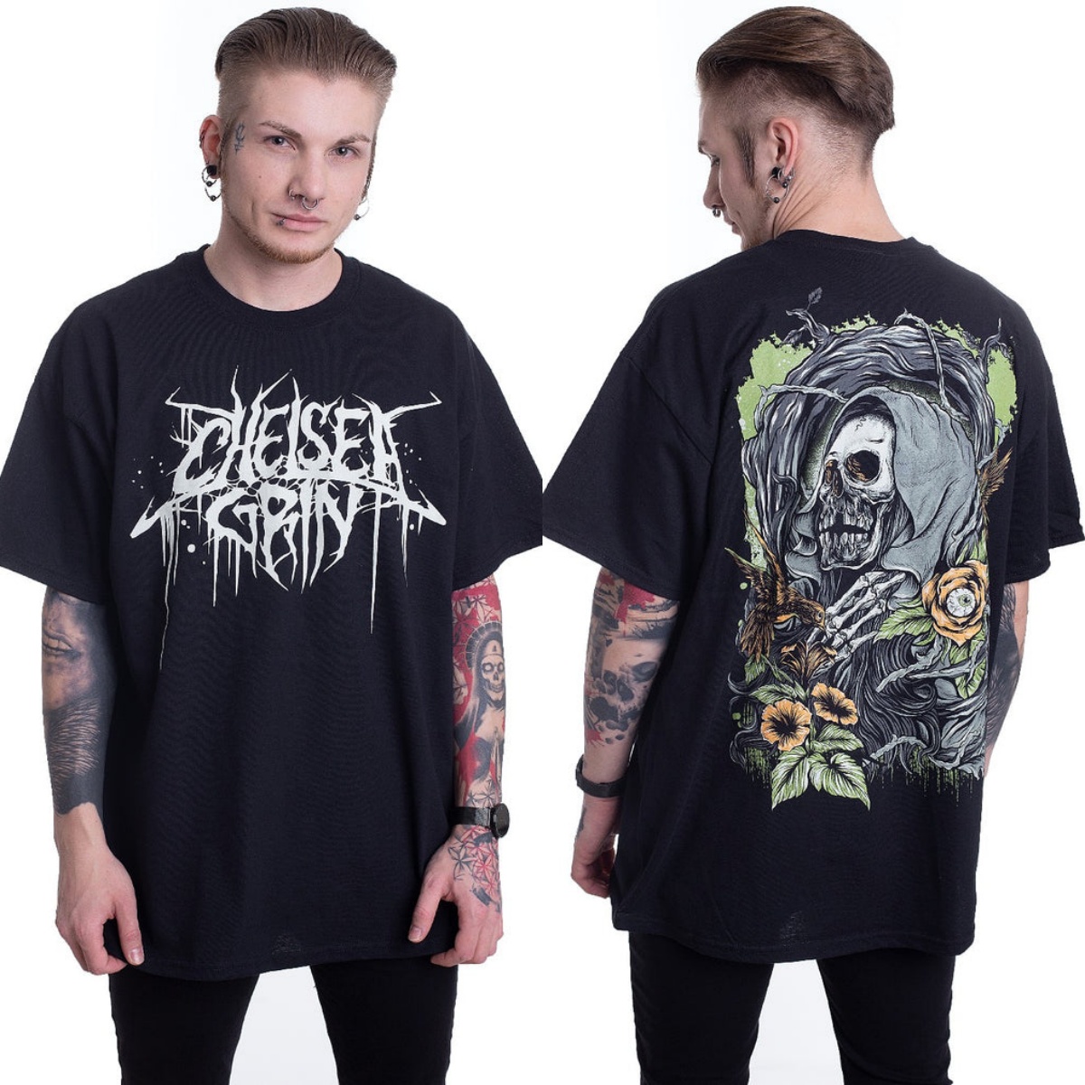 Y2k Chelsea Grin Graphic Cotto - Streetwear Brand Y2K ulasan dan harga