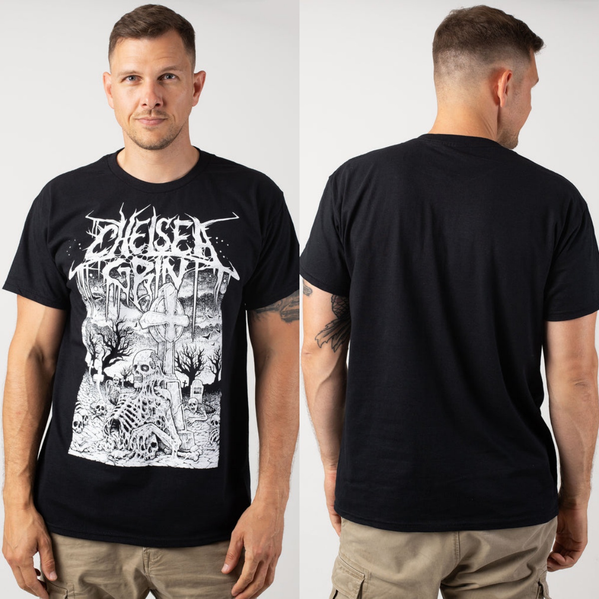 Y2k Chelsea Grin Graphic Cotto - Streetwear Brand Y2K ulasan dan harga