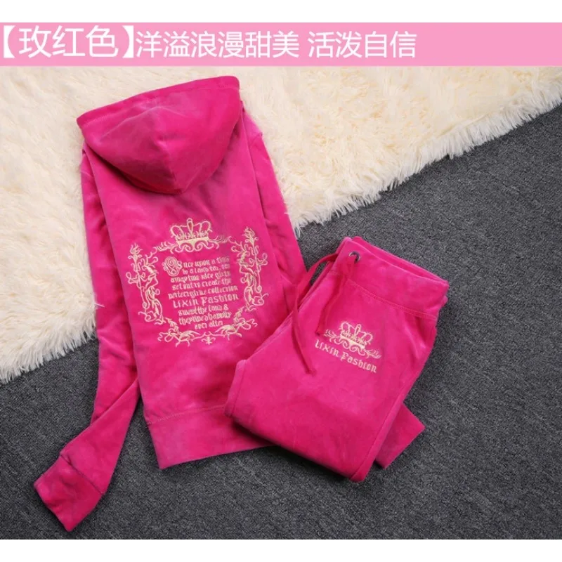 JC Tracksuit Women Velvet Wome - Streetwear Brand Y2K ulasan dan harga