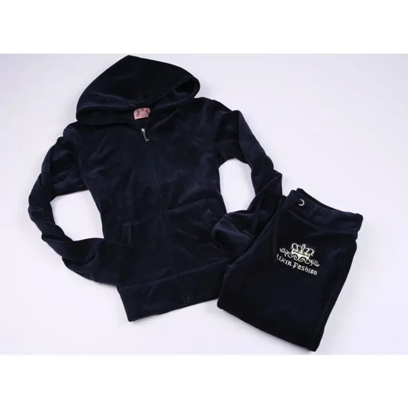 JC Tracksuit Women Velvet Wome - Streetwear Brand Y2K ulasan dan harga