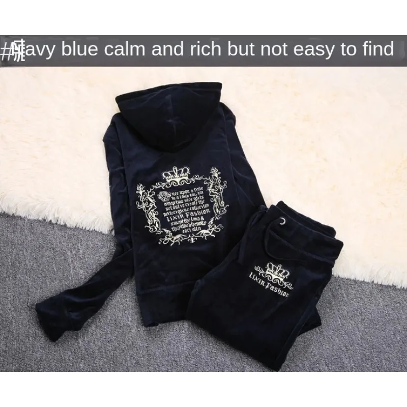 JC Tracksuit Women Velvet Wome - Streetwear Brand Y2K ulasan dan harga