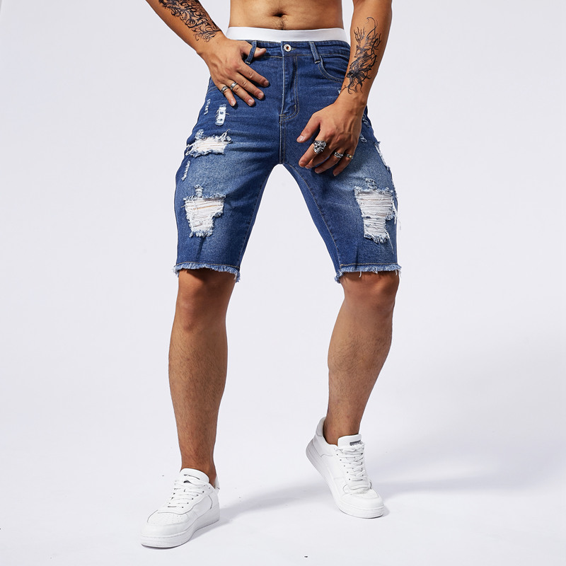 2025 Summer New Men's Ripped D - Streetwear Brand ulasan dan harga