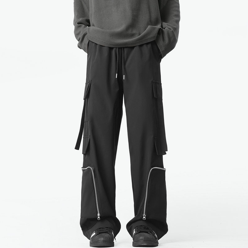 Fashion Men Cargo Pants Loose  - Streetwear Brand ulasan dan harga