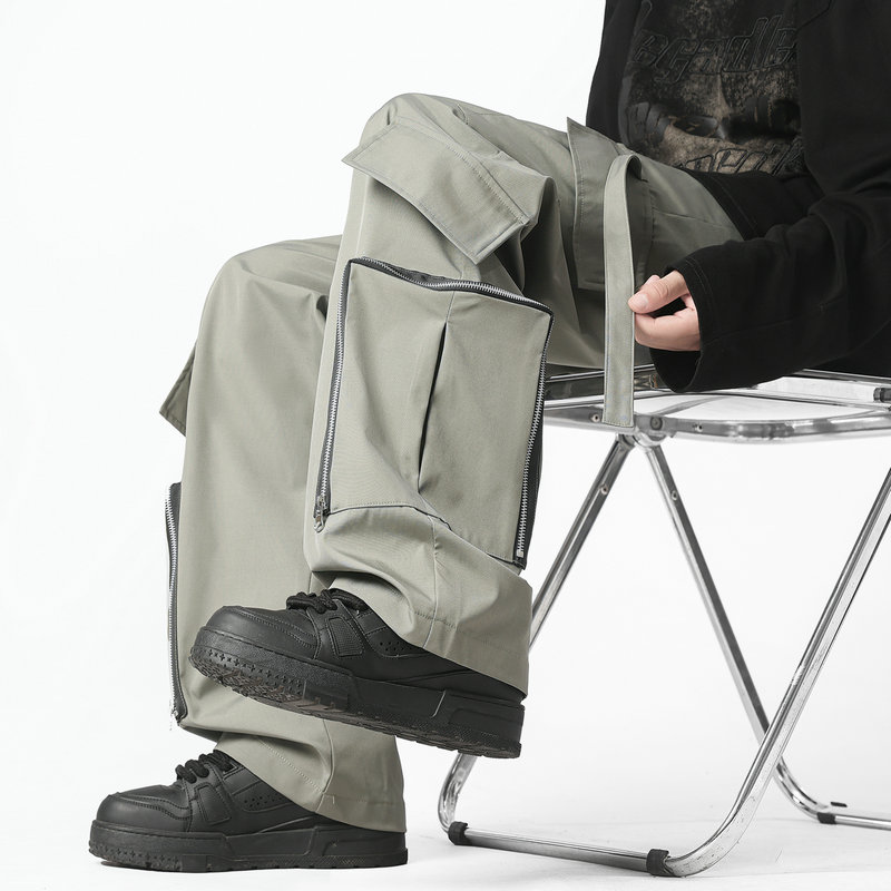 Fashion Men Cargo Pants Loose  - Streetwear Brand ulasan dan harga