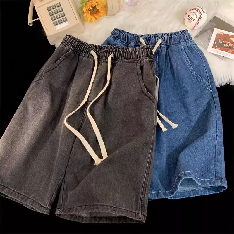 2025 Baggy Jeans Shorts for Me - Fear Of God Essential ulasan dan harga