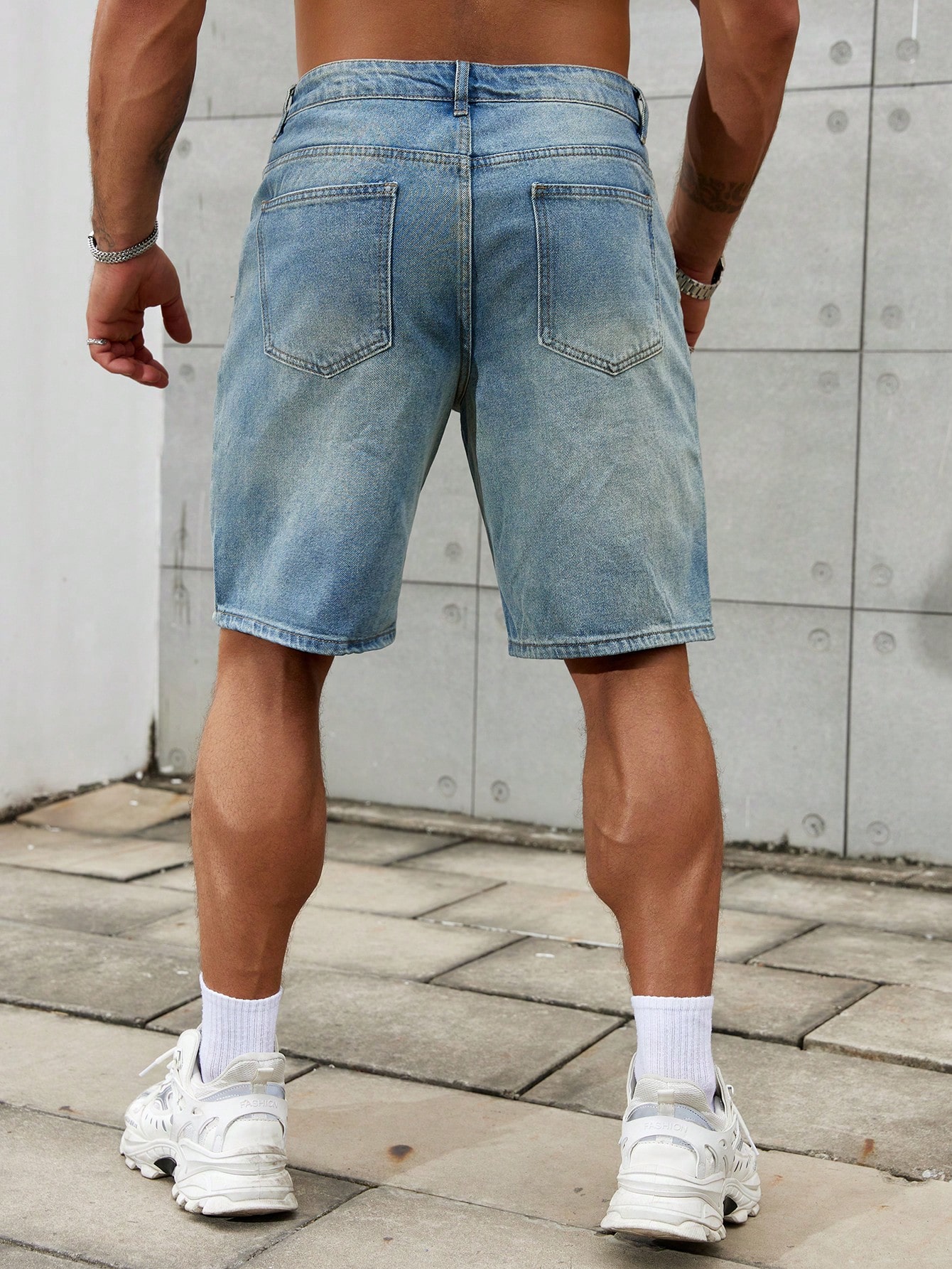 New Fashion Mens Ripped Short  - Streetwear Brand ulasan dan harga