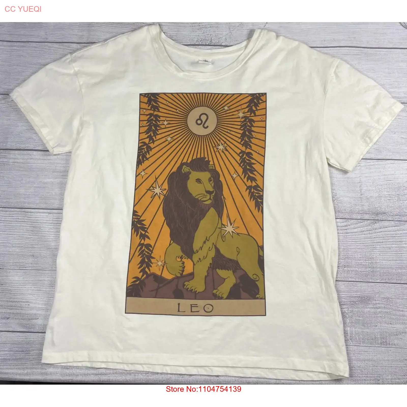Vtg Y2K Zodiac Leo Lion T Shir - Streetwear Brand La ulasan dan harga
