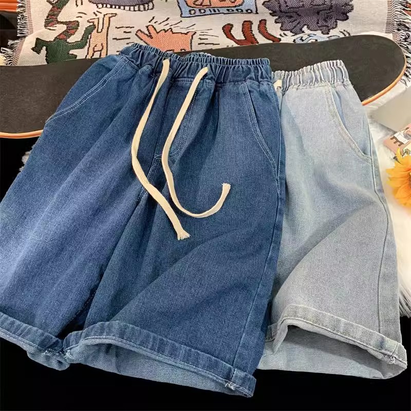 2026 New Men's Denim Shorts Su - Fear Of God Essential ulasan dan harga